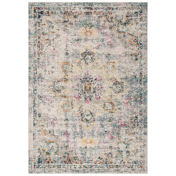 Safavieh Madison Power Loomed Runner Area RugGrey & Gold 2 ft.2 in. x 6 ft. MAD473F-26